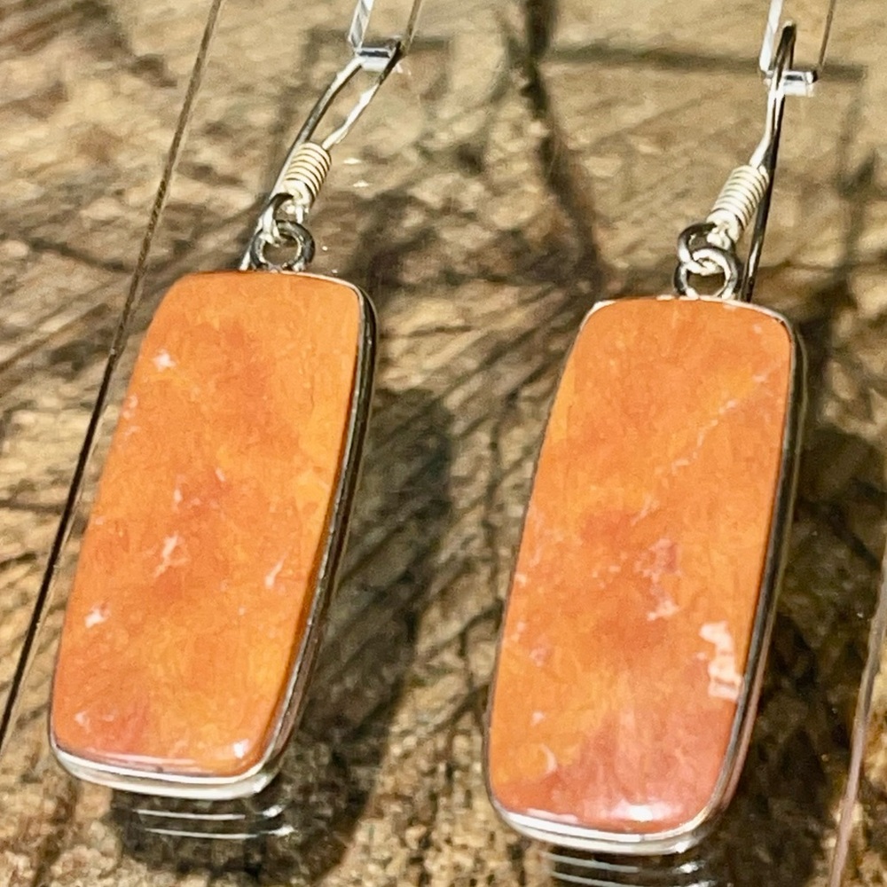 Mookaite Jasper Earrings 1 7/8”